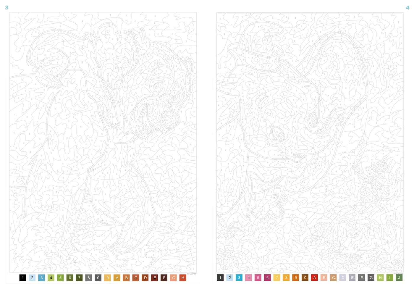 Coloriage mystère Disney - Nature