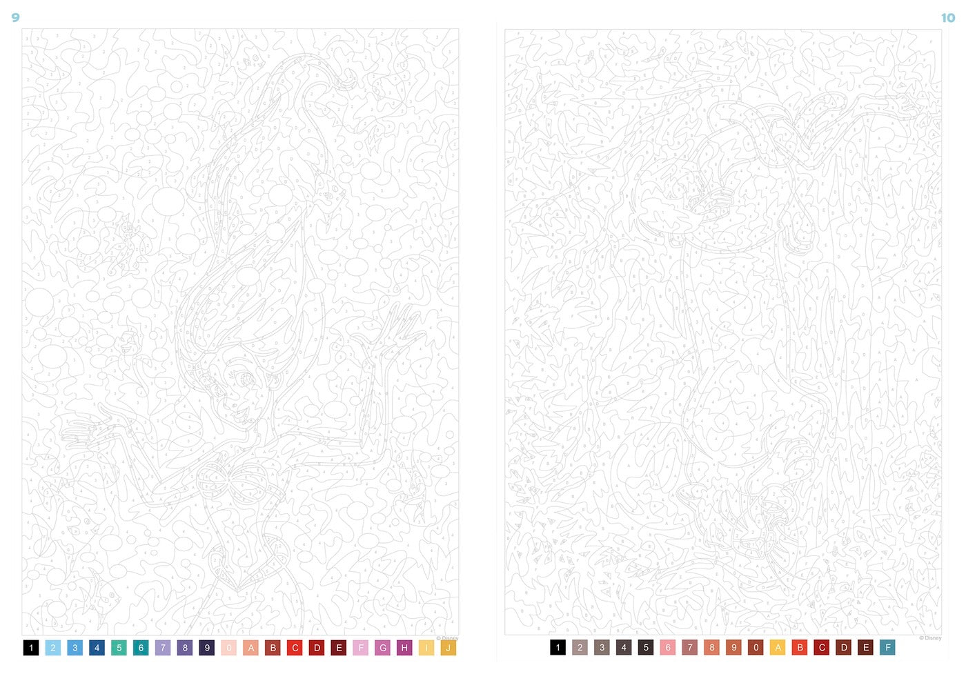 Coloriage mystère Disney - Nature