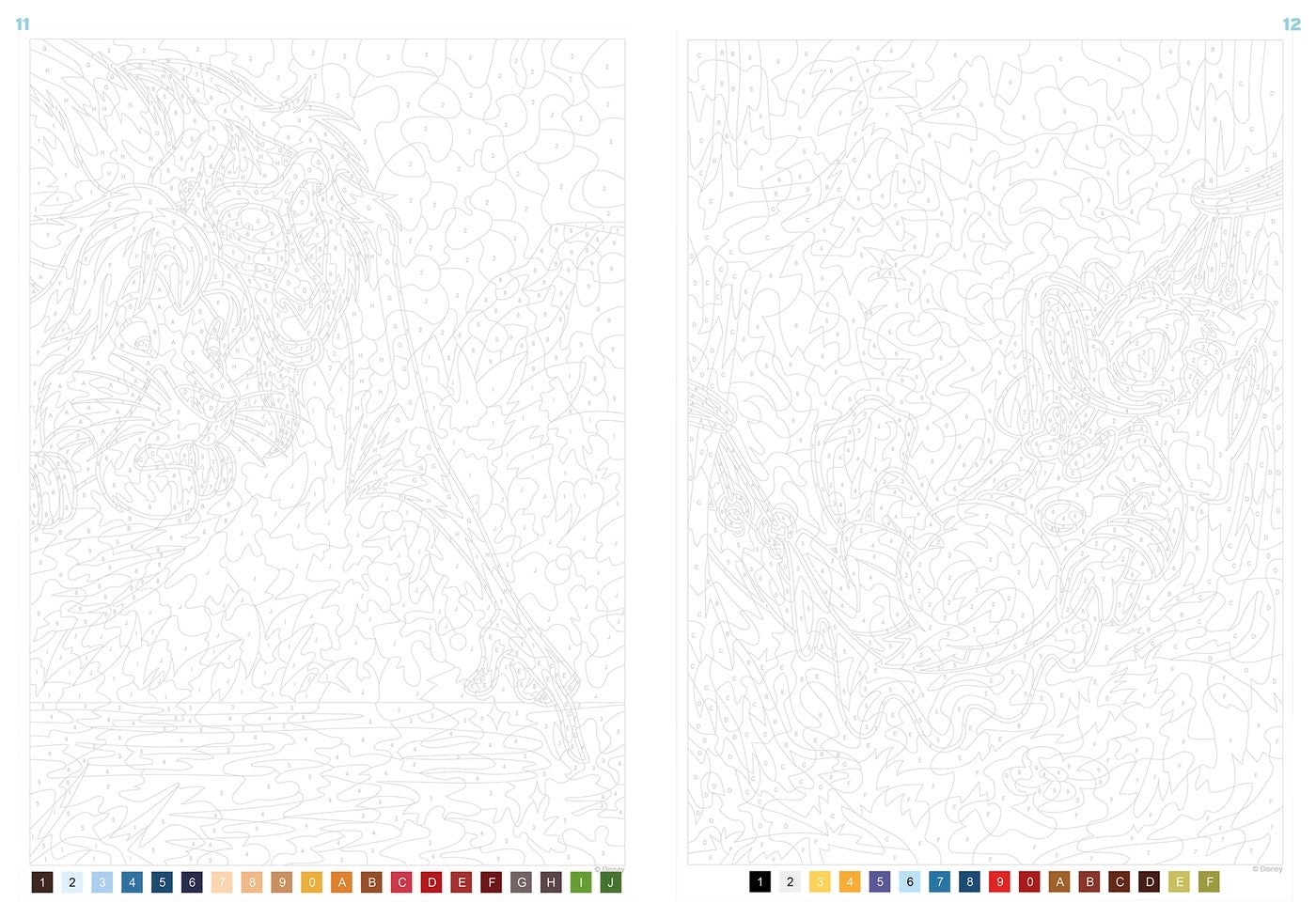 Coloriage mystère Disney - Nature