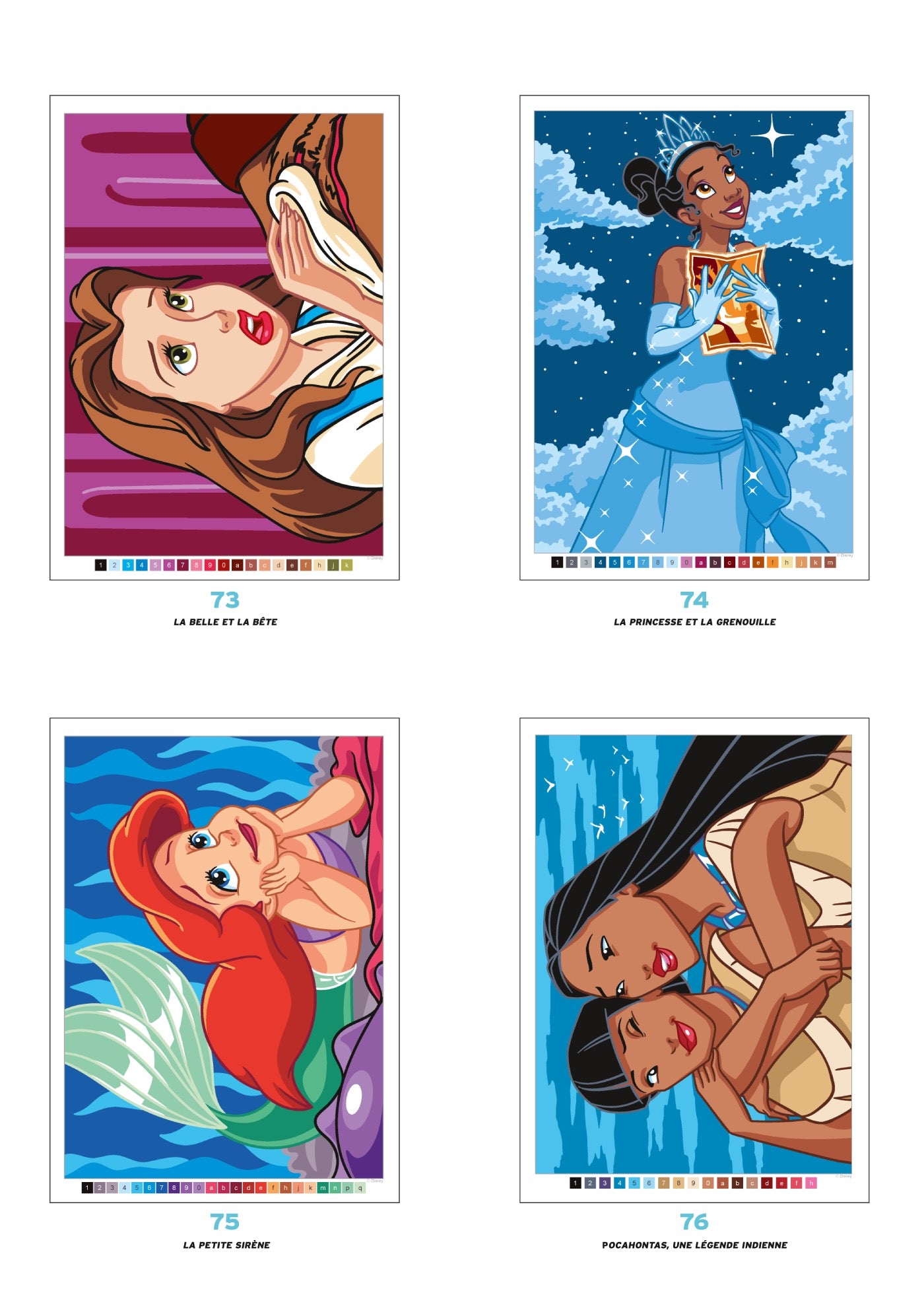 Coloriage mystère Disney - Princesses