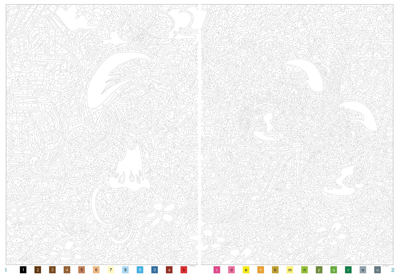 Coloriage mystère Disney - Schtroumpfs