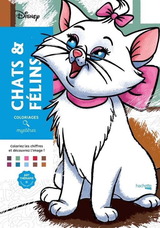 Coloriage mystère Disney - Chats et félins