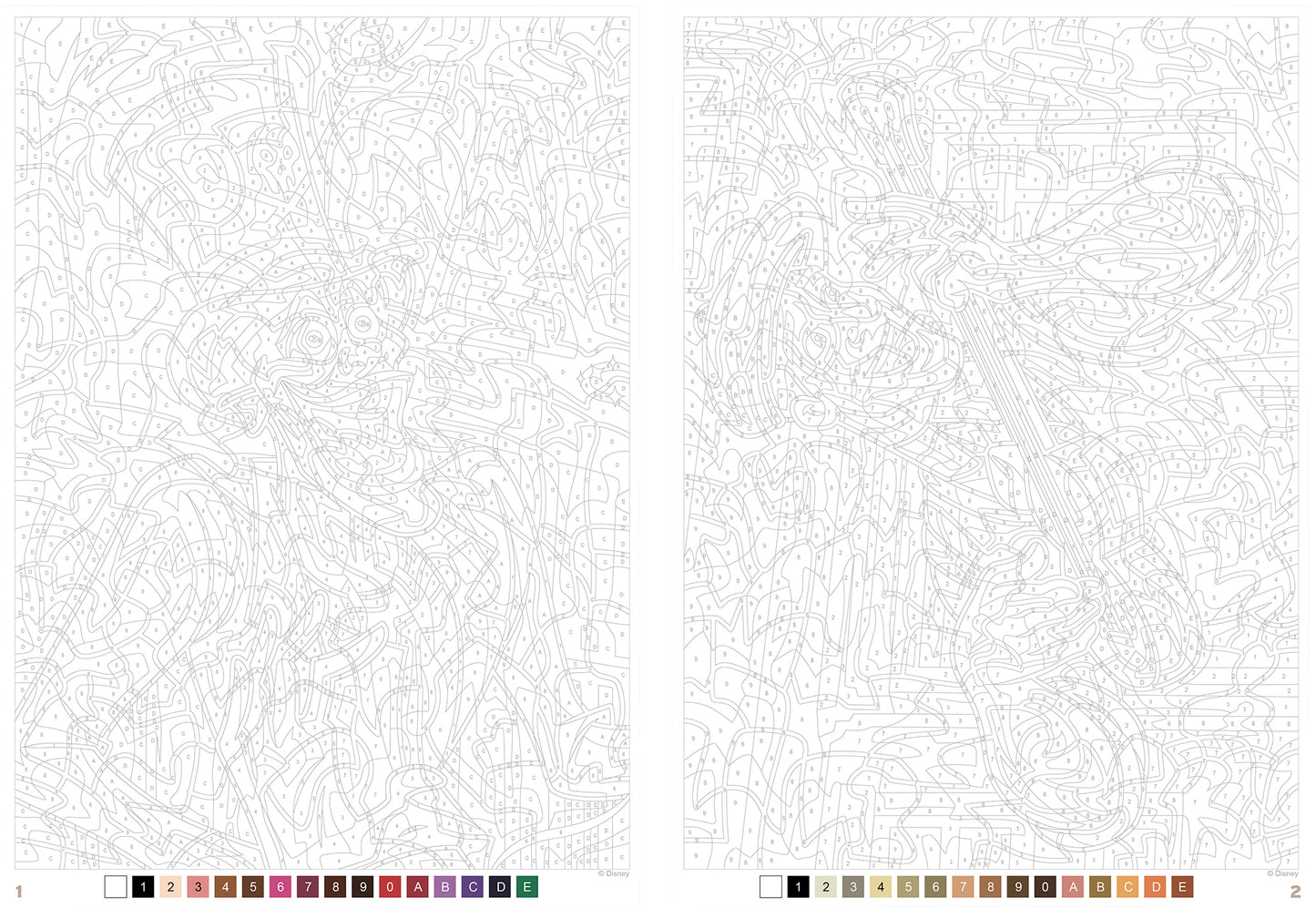 Coloriage mystère Disney - Grands classiques Spécial débutants