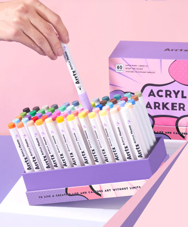 60 feutres acryliques Arrtx