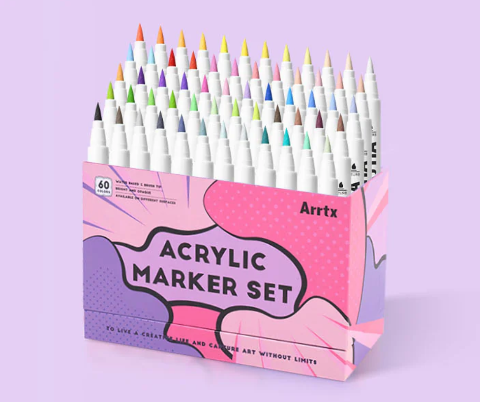 60 feutres acryliques Arrtx