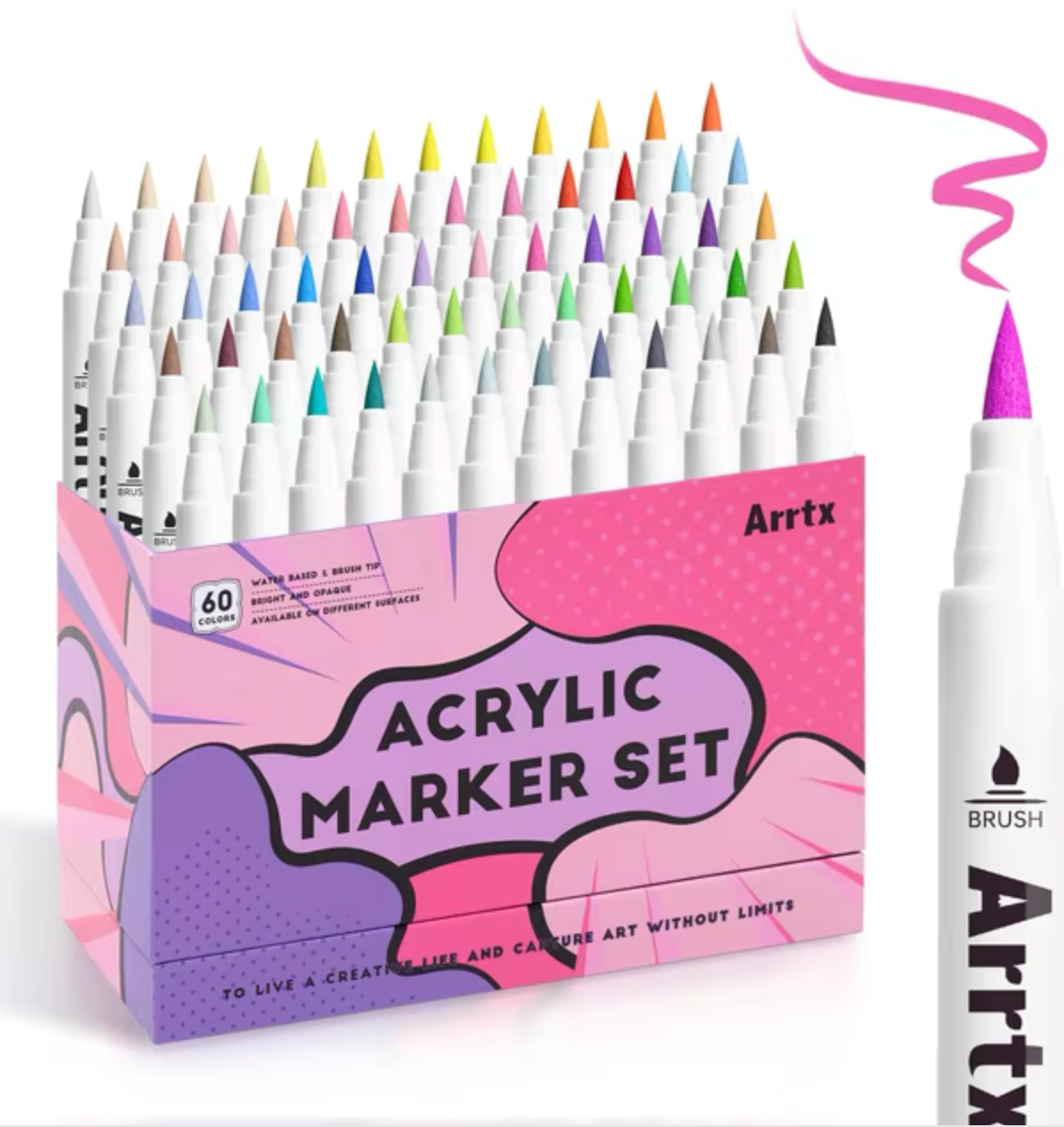 60 feutres acryliques Arrtx
