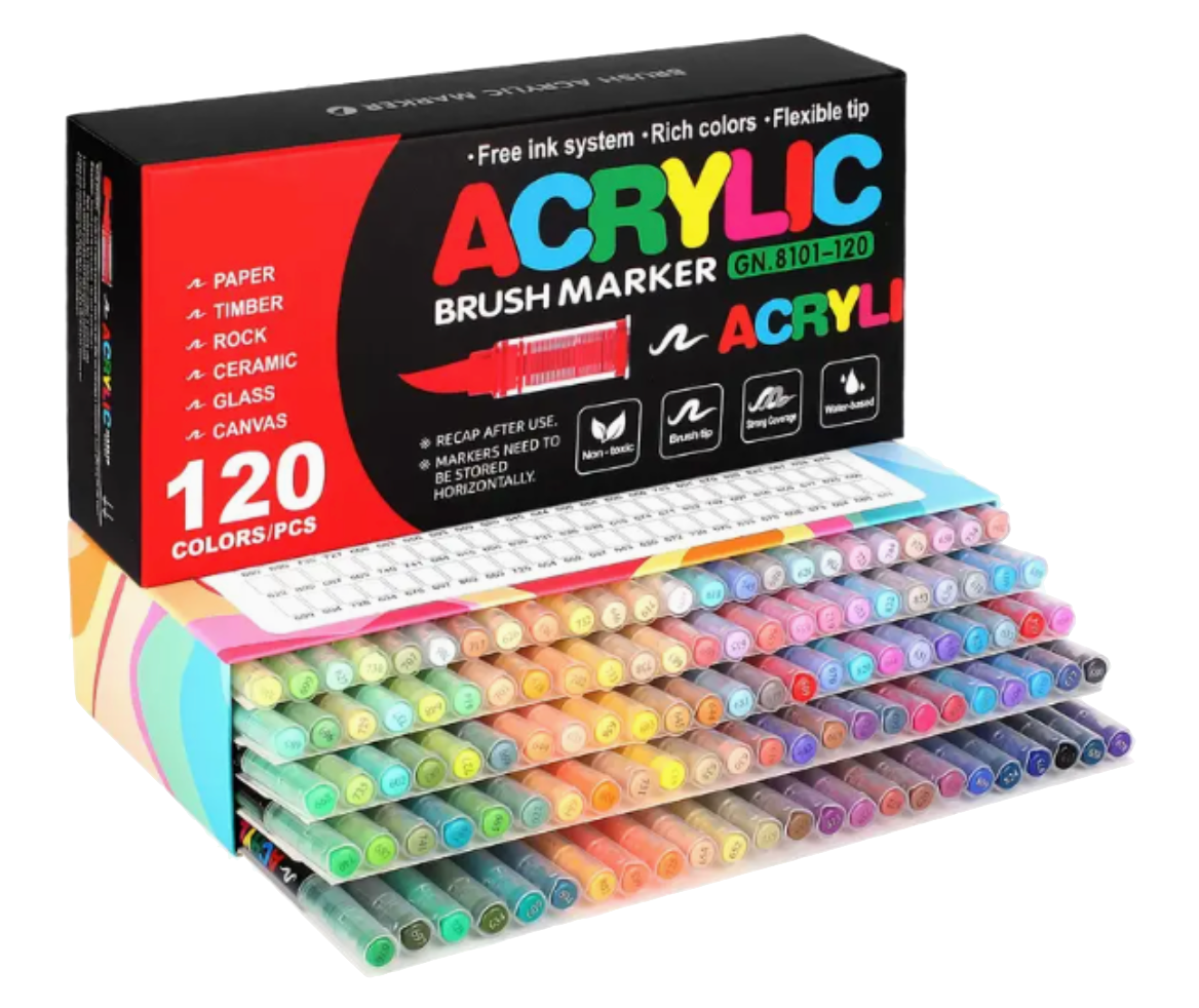 120 feutres acryliques GuangNa