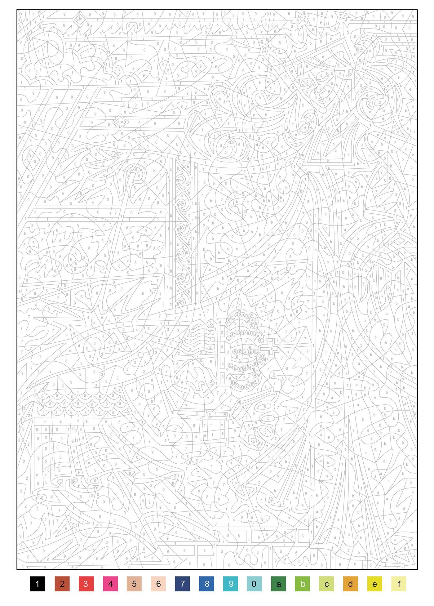 Coloriage mystère Spécial film - La Belle et la Bête