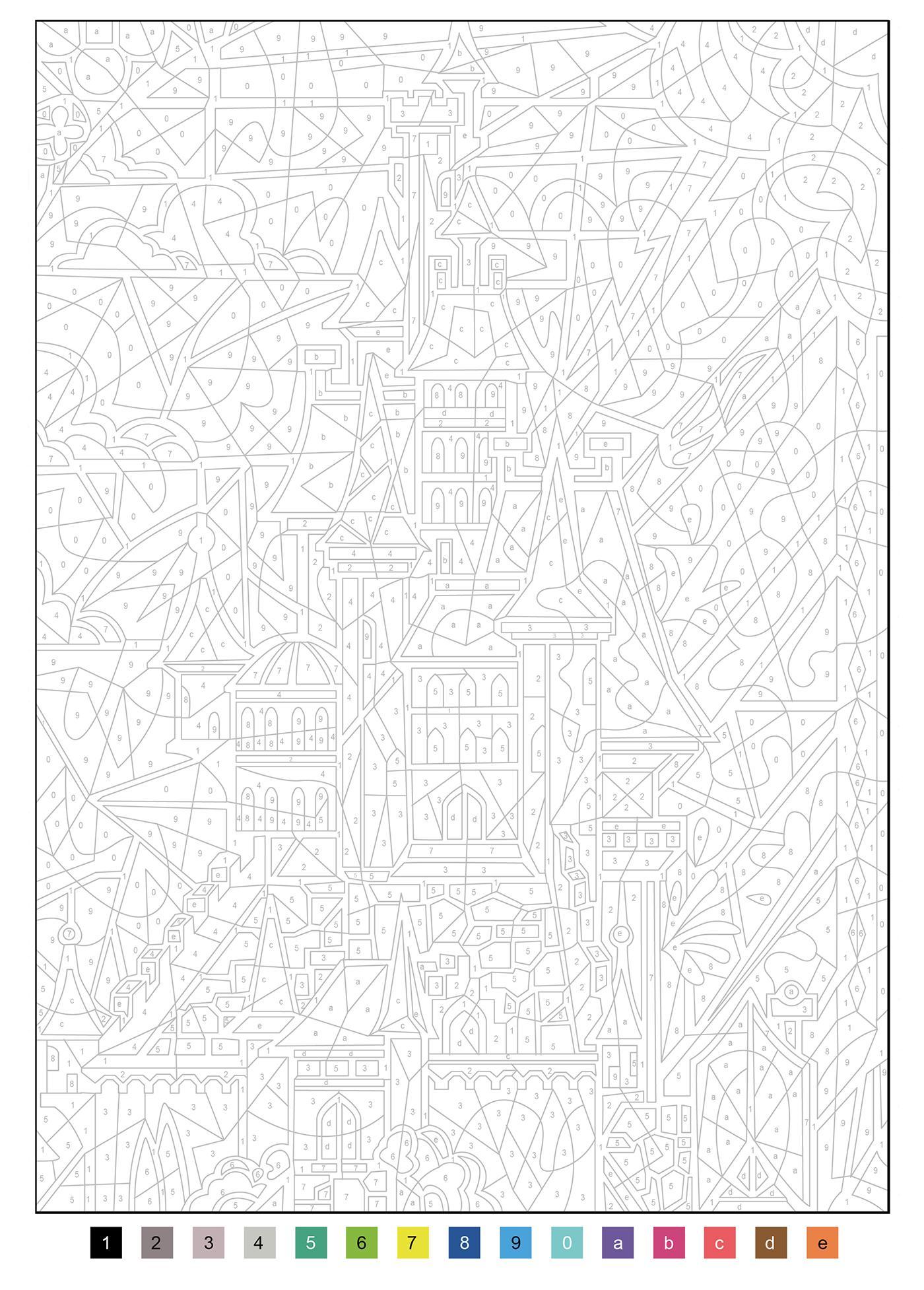 Coloriage mystère Spécial film - La Belle et la Bête