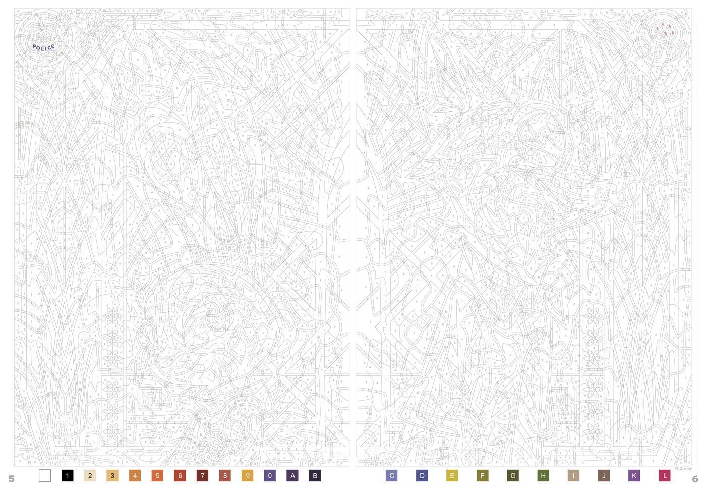 Coloriage mystère Disney - Vitraux Tome 2