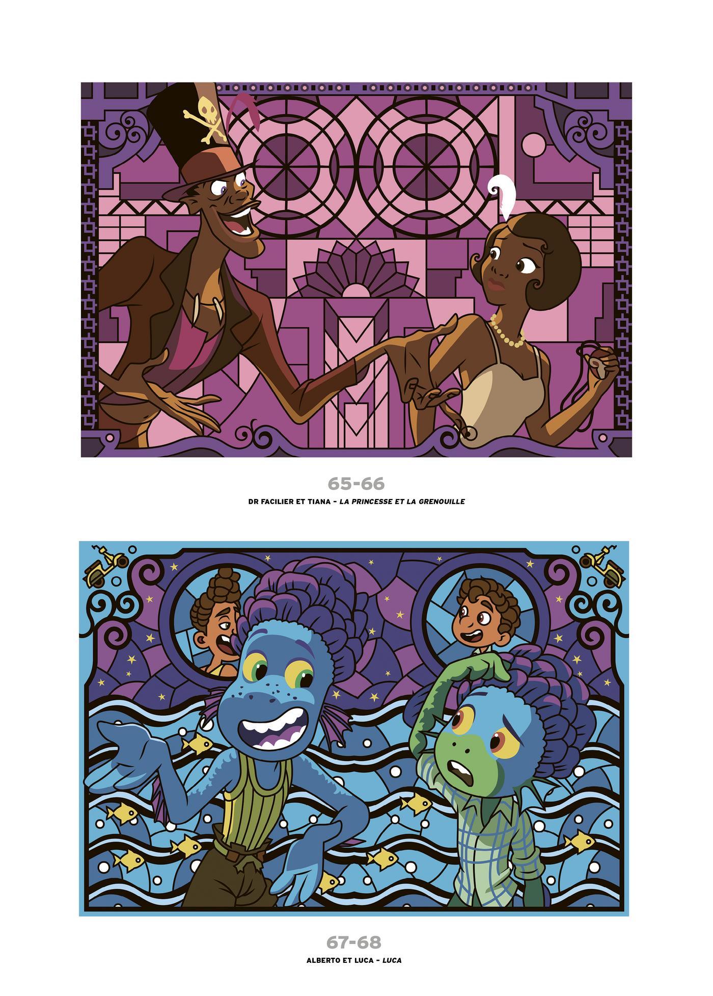 Coloriage mystère Disney - Vitraux Tome 2