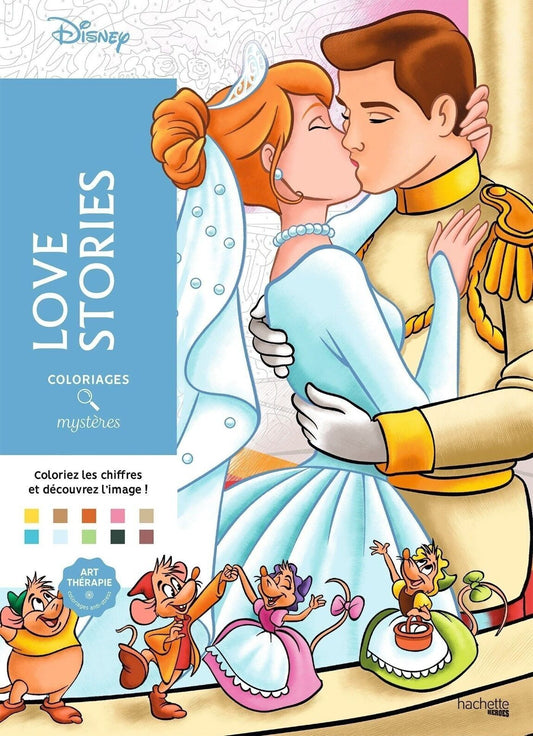 Coloriage mystère Disney - Love Stories