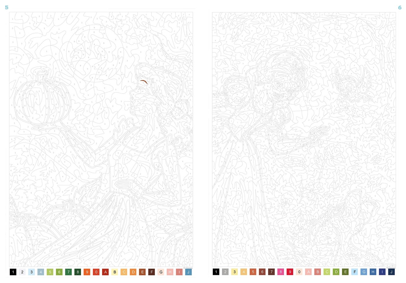 Coloriage mystère Disney - Nature