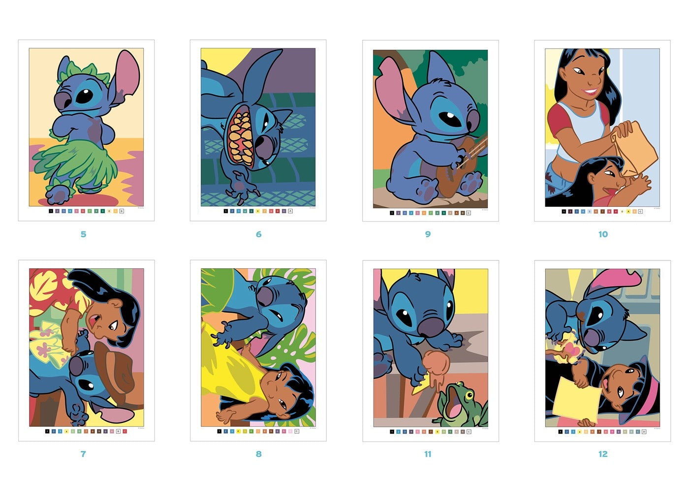 Coloriage mystère Disney - 100% Stitch
