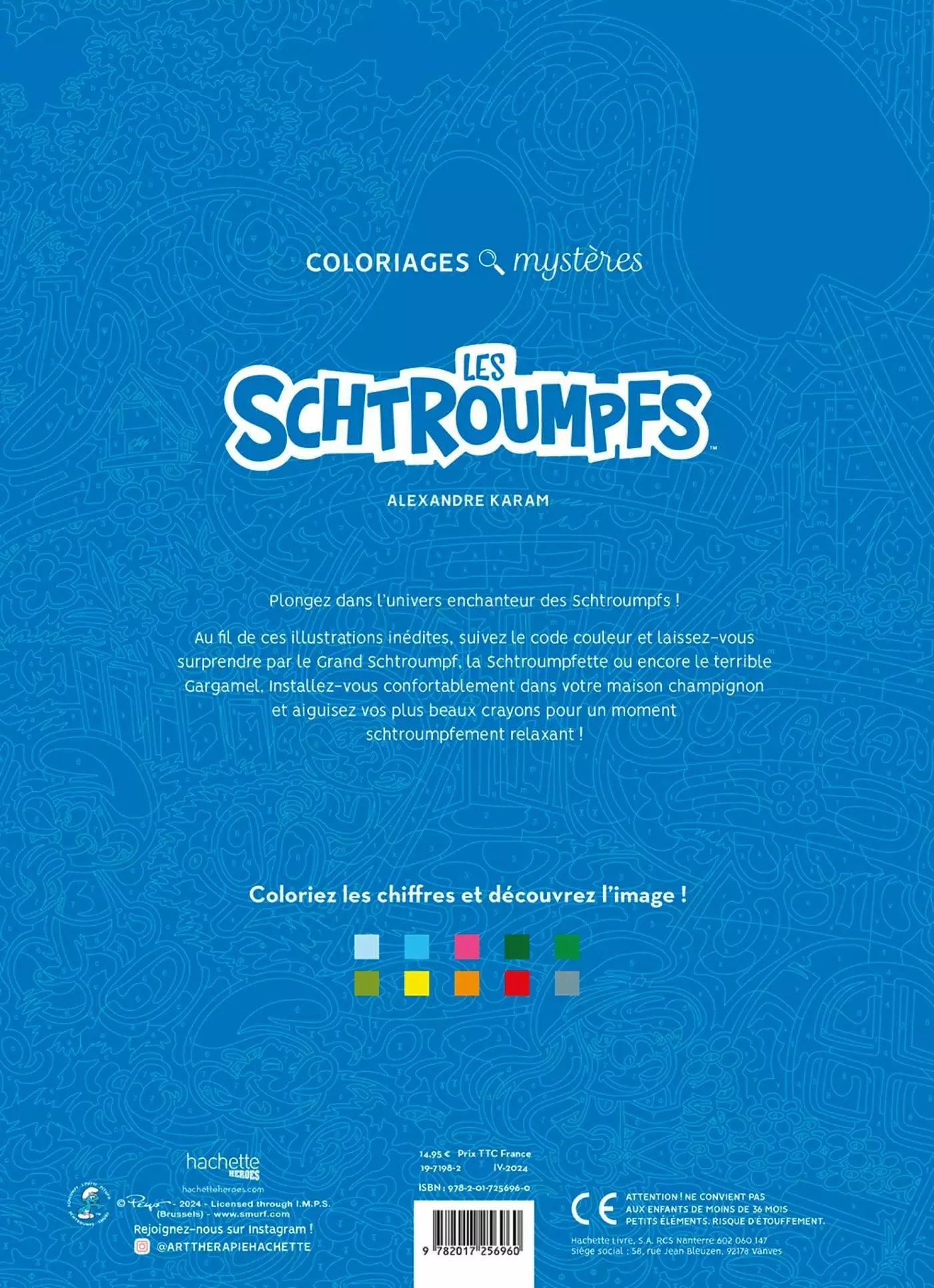 Coloriage mystère Disney - Schtroumpfs