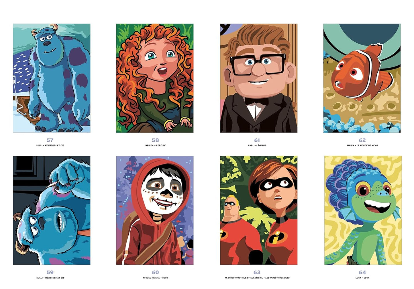 Coloriage mystère Disney - Best of Pixar