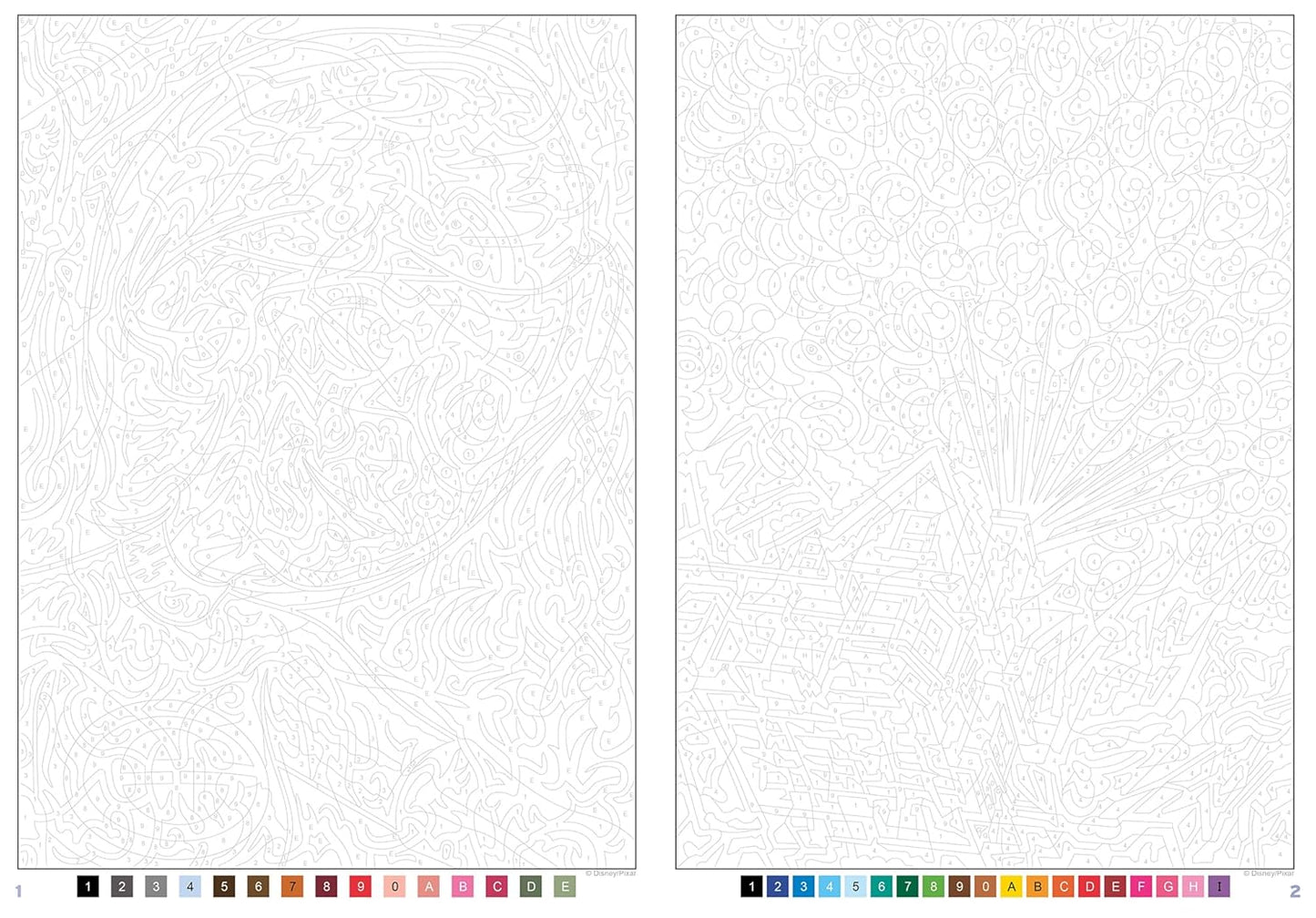 Coloriage mystère Disney - Best of Pixar