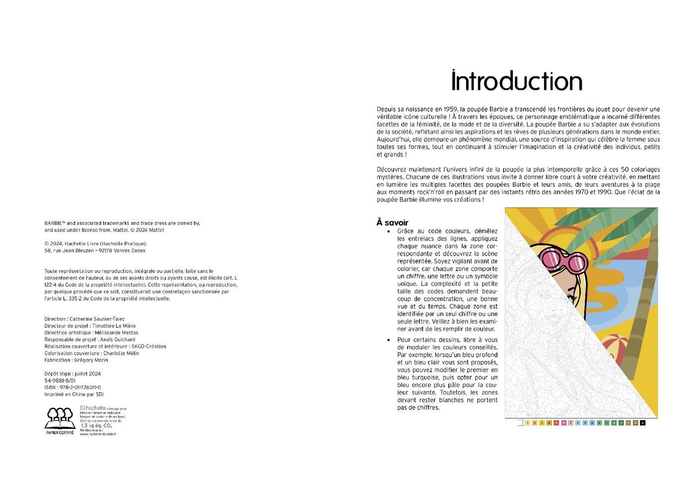 Coloriage mystère - Barbie