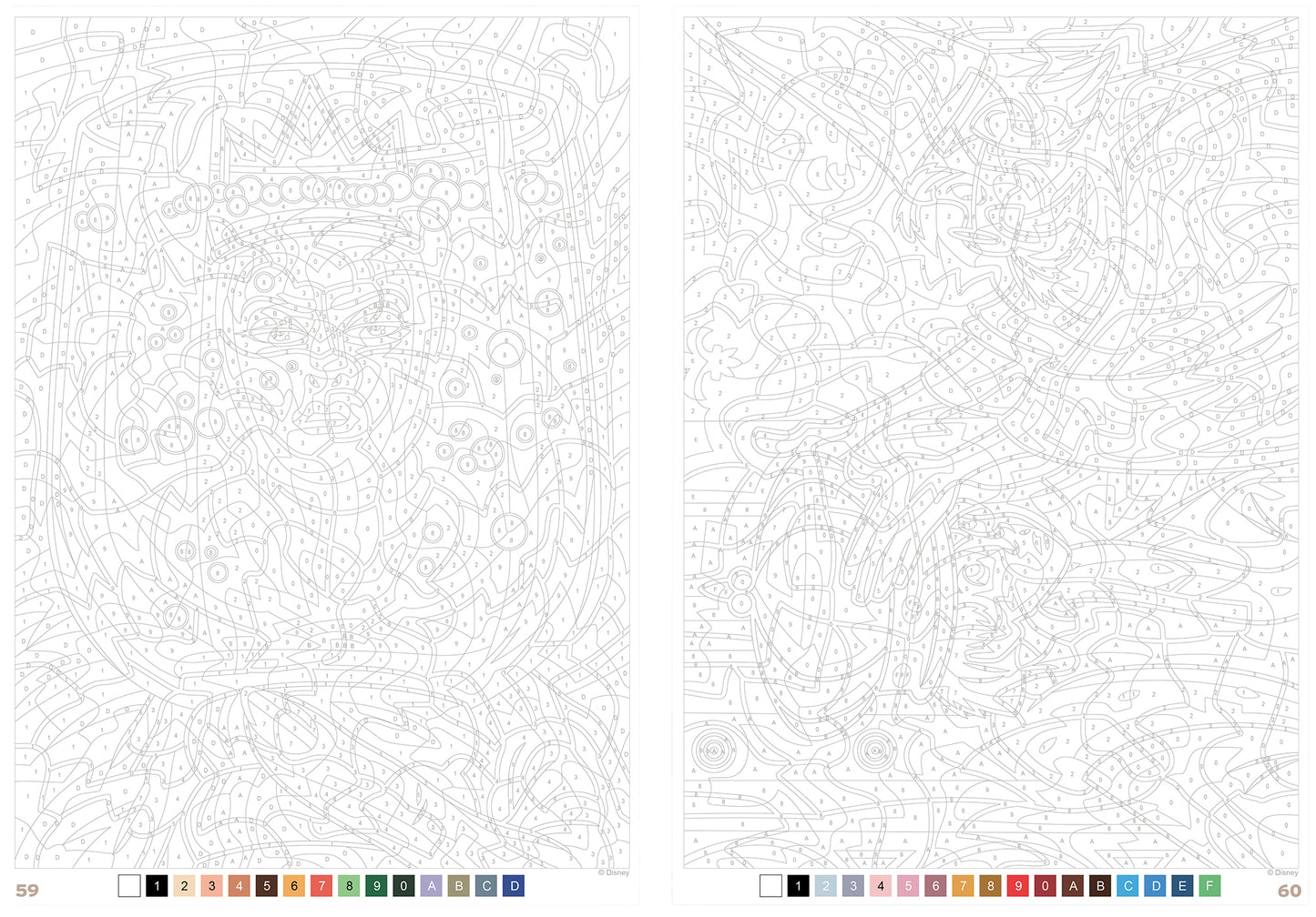 Coloriage mystère Disney - Grands classiques Spécial débutants
