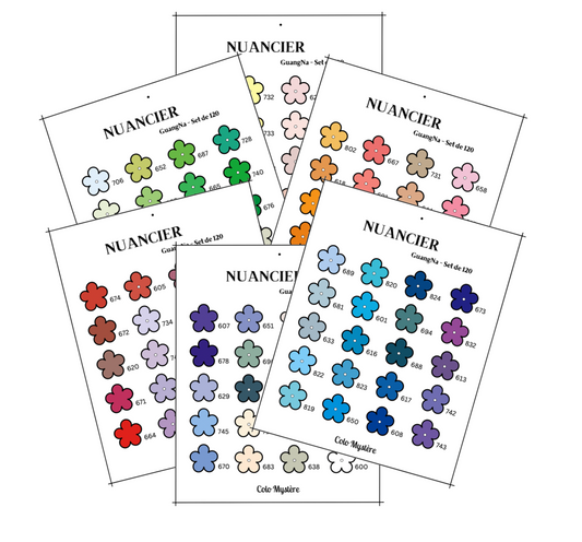 Nuancier 120 feutres acryliques GuangNa