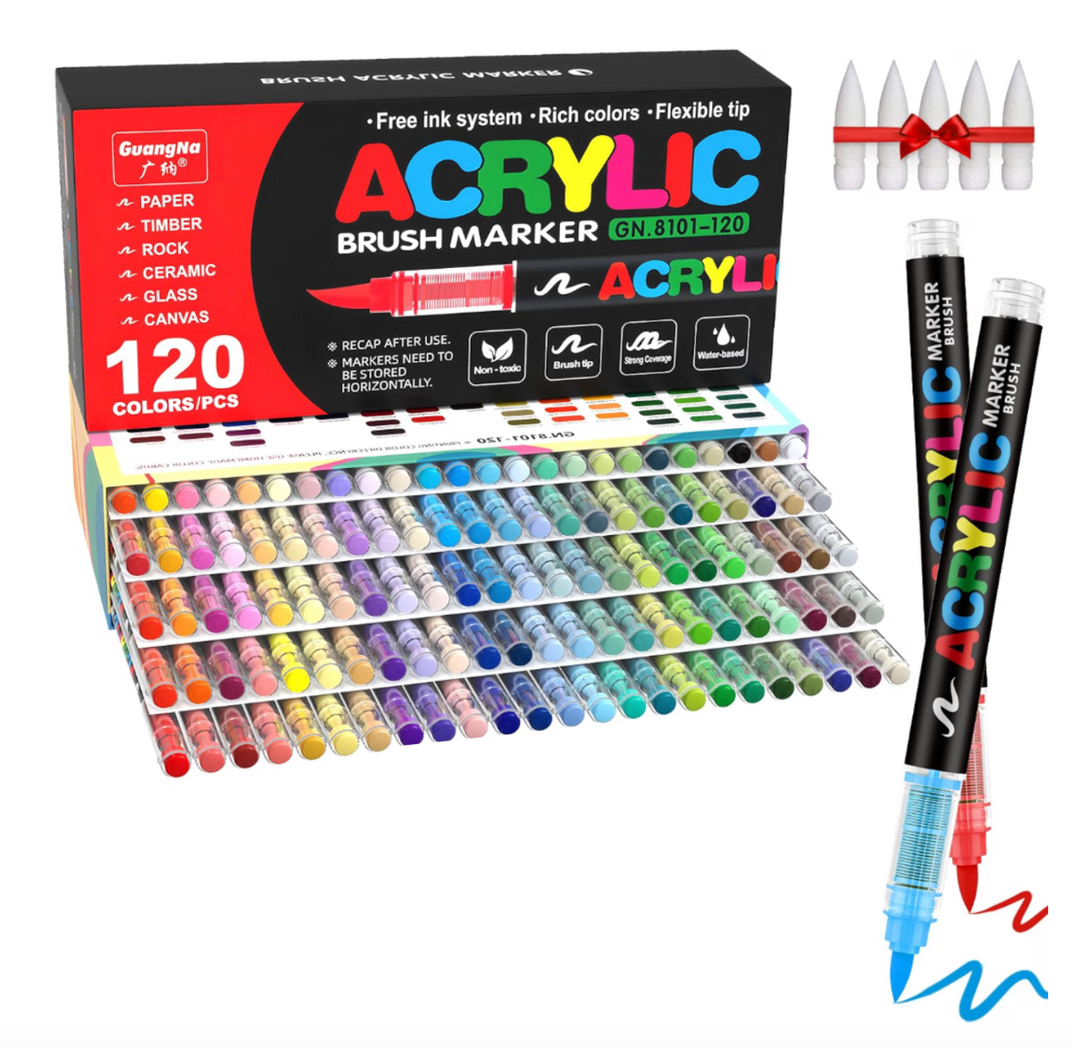 120 feutres acryliques GuangNa